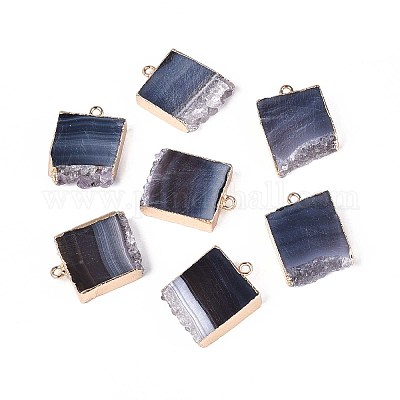 Окрашенные натуральные подвесные агатовые подвески G-T142-01-1