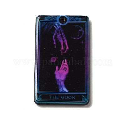 Двухсторонние подвески из акрила с принтом MACR-M022-02E-1