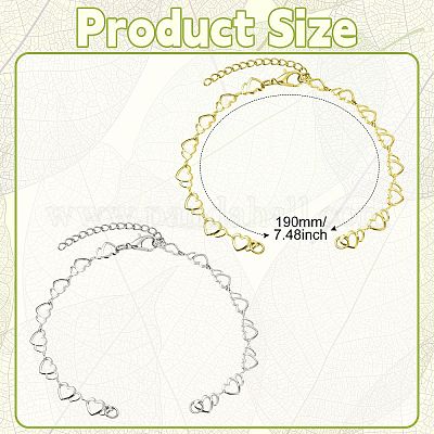 2шт латунный конец с цепями&nbsp;AJEW-CJ00012-1