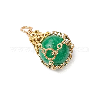 Крашеные натуральный белый нефрит подвески PALLOY-JF03396-05-1