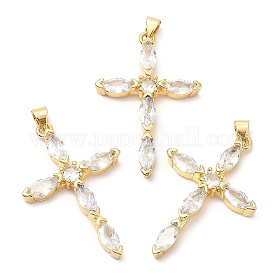 Стойки обшивки латунь микро проложить Циркон подвеску KK-A185-36G-1