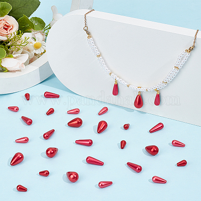 186 шт. 4 вида бусин из АБС-пластика KY-WR0001-08-1