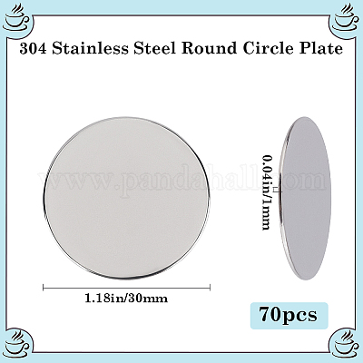 Кабошоны для бирки из штампованной нержавеющей стали 304 STAS-BBC0005-61A-1