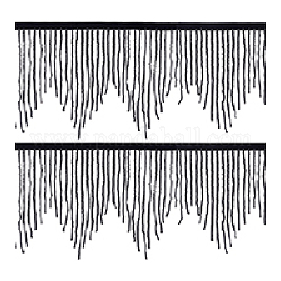 Отделка стеклянной бахромы длиной 1 ярд AJEW-PH0006-69-1