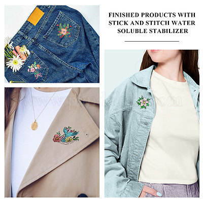 Самоклеющиеся нетканые материалы&nbsp;DIY-WH0504-166-1