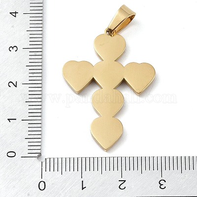 Ионное покрытие (ip) 304 нержавеющая сталь эмаль стразы подвески STAS-Q325-05F-G-1