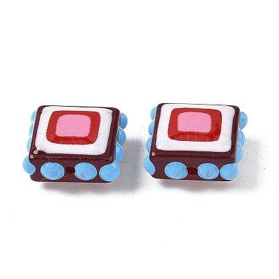 Бусины из стеклянной эмали LAMP-S079-14F-1