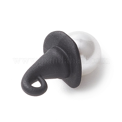 Тема Хэллоуина круглая ракушка жемчуг с подвесками в виде ведьминой шляпы из сплава PALLOY-JF04237-1