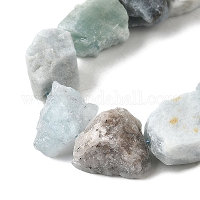 Природные Аквамарин бисер нитей G-S386-C18-1