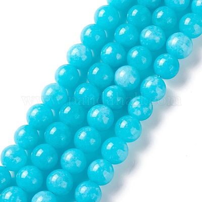 Натуральный белый нефрит имитация амазонит бисера пряди&nbsp;LS-G-I299-F04-10mm-1