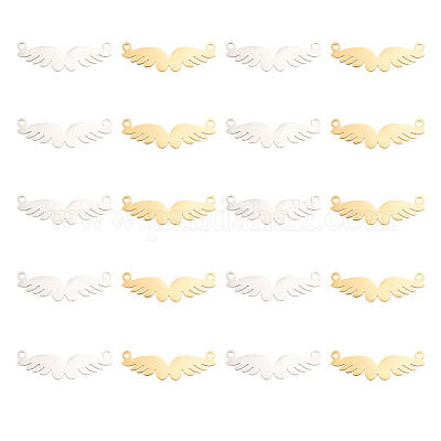 20 шт. 2 цвета 201 нержавеющая сталь соединительные подвески STAS-DC0012-77-1