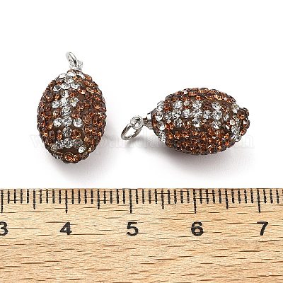 Полимерная глина стразами подвески CLAY-NH0001-02-1