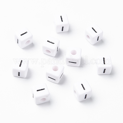 Письмо акриловые европейские бусины OPDL-R050-10mm-I-1