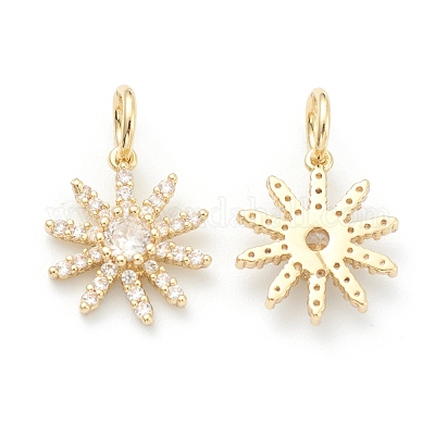 Медные прозрачные кубические циркониевые подвески ZIRC-B010-15G-1