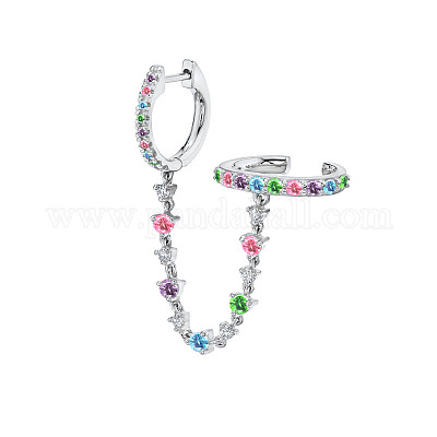 Латунные кубических серьги циркония обруч FS-WGC777E-14-1