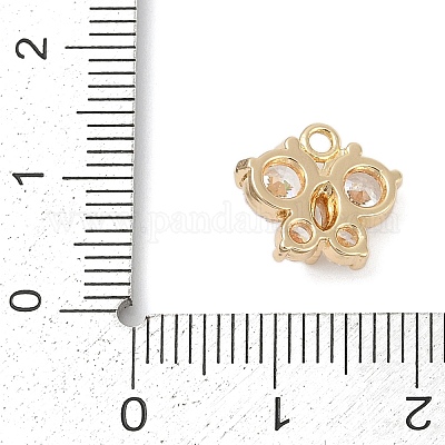 Латунные микро проложить кубического циркония подвески KK-Z094-16G-02-1