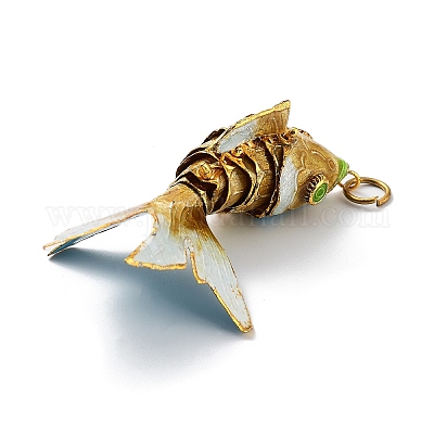 Латунные перегородчатые подвески KK-P251-A03-G-1