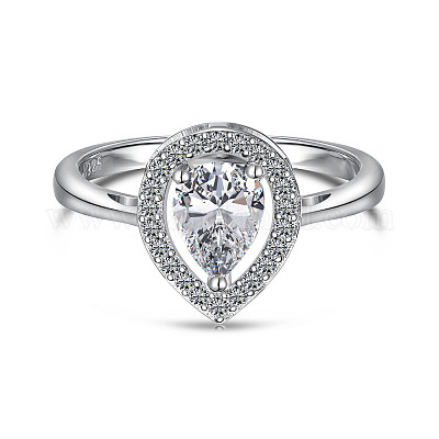 925 серебряное кольцо с кубическим цирконием в микропаве FS-WGBB1F3-05-1