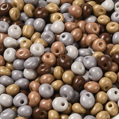 6/0 стеклянный бисер непрозрачной краски для выпечки&nbsp;X1-SEED-M012-02A-25-1