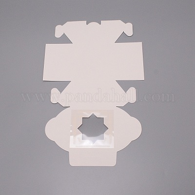 Квадратные коробки конфет из крафт-бумаги CON-WH0081-28-1