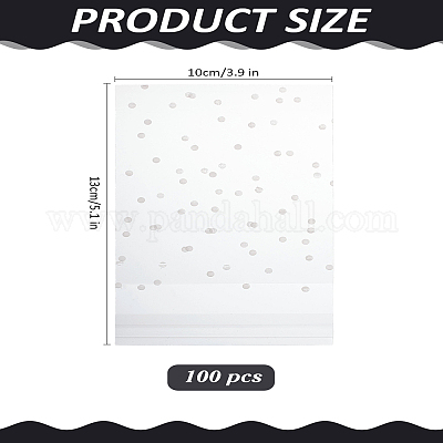 100 шт. прямоугольные печатные целлофановые пакеты opp ABAG-LP0001-30-1