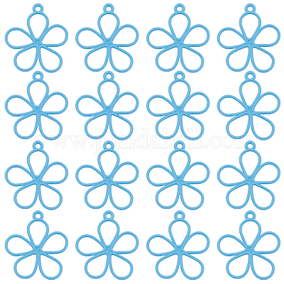 50 шт. полые подвески из окрашенного распылением сплава FIND-SC0012-27B-1