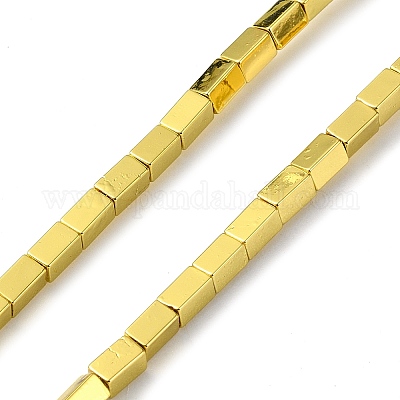 Гальванические нити из синтетических немагнитных гематитовых бусин G-I360-Y01-01-1