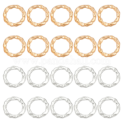 200 шт. 2-х цветные соединительные кольца из цинкового сплава FIND-PH0024-09-1