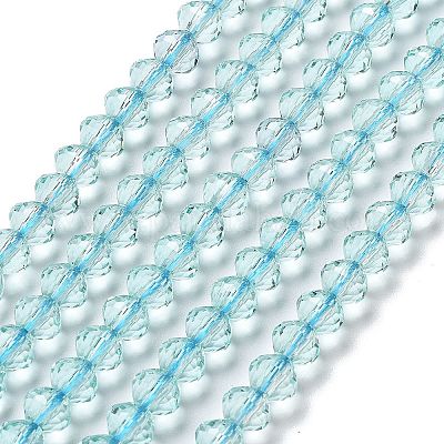 Прозрачные стеклянные бусины GLAA-A014-03E-1