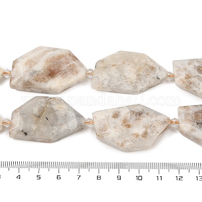 Натуральный Sunstone бисер пряди G-P548-A03-01-1