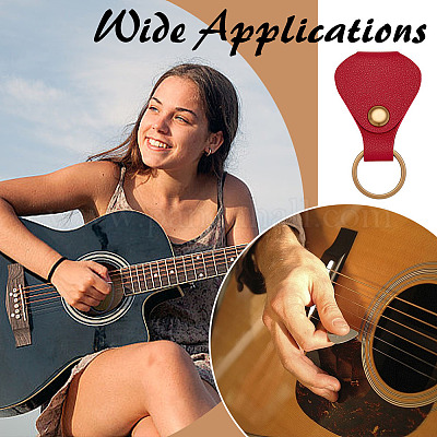 Сумки для хранения из искусственной кожи с железными кольцами AJEW-WH0800-06A-1