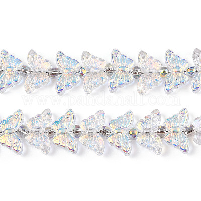 Стеклянные бусины с гальваническим покрытием &nbsp;EGLA-N012-04C-1