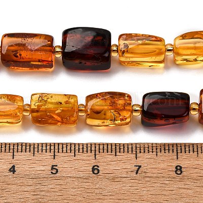 Нити бусин из натурального янтаря градиентного цвета G-F803-D01-03-1