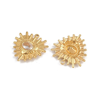 Подвески из нержавеющей стали 304 со стразами STAS-P410-37A-G-1