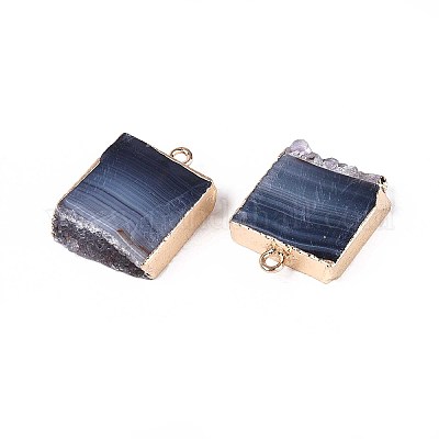 Окрашенные натуральные подвесные агатовые подвески G-T142-01-1