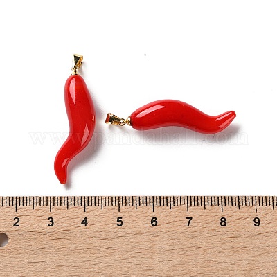 Лэмпворк ручной работы с латунными подвесками KK-Q095-02A-1