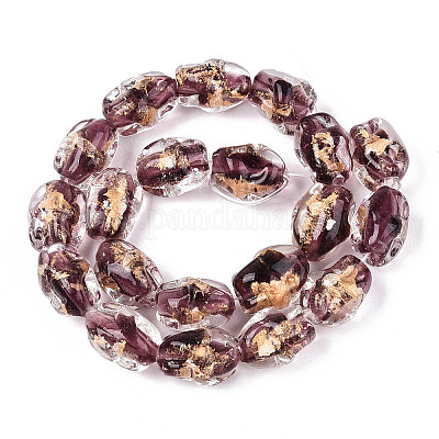 Ручной работы золотые и серебряные шарики фольги стекла FOIL-N030-02B-1