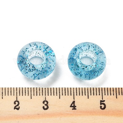 Прозрачного акрилового Европейский бисером TACR-P009-A01-02-1