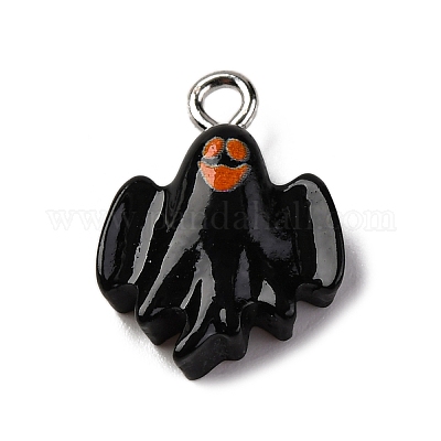 Подвески из непрозрачной смолы на тему хэллоуина RESI-D075-01G-1