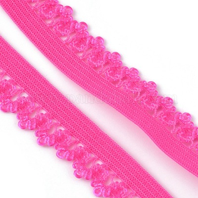 Эластичные шнуры из полиэстера с отделкой по одному краю EC-WH0020-06D-1