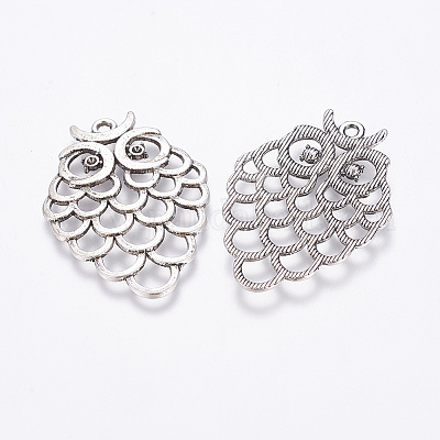 Сова сплава сеттинги кулон горный хрусталь&nbsp;LS-X-EA11877Y-NF-1