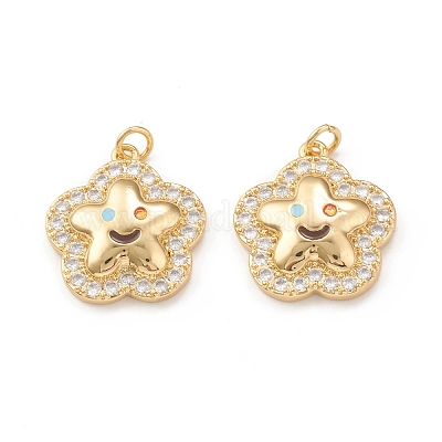 Кулоны из экологически чистой латуни с микропаве и кубическим цирконием KK-I698-09G-1