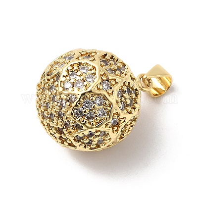 Латунные микро проложить кубического циркония подвески KK-Z137-11G-1