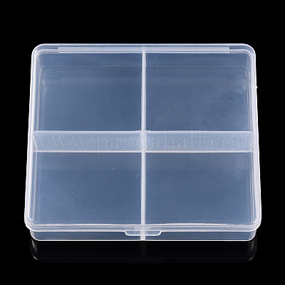 Прямоугольные прозрачные пластиковые контейнеры для шариков CON-N013-02-1