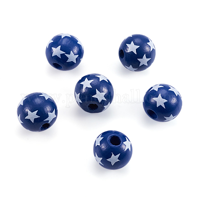 Натуральные деревянные бусы WOOD-TAC0010-04C-1