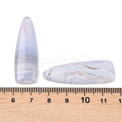 Натуральный голубой агат шнурка подвески&nbsp;G-K381-21B-1