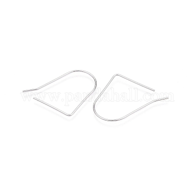 Антикоррозийное родиевое покрытие 925 серьги-крючки из стерлингового серебра STER-N016-33P-1