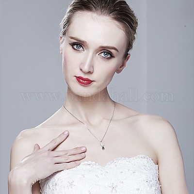 925 подвеска-капля из стерлингового серебра с кубическим цирконием TS-N322-S-1