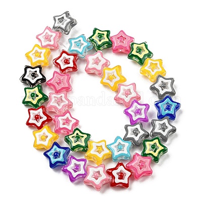 Прозрачные стеклянные бусины LAMP-R145-02-1