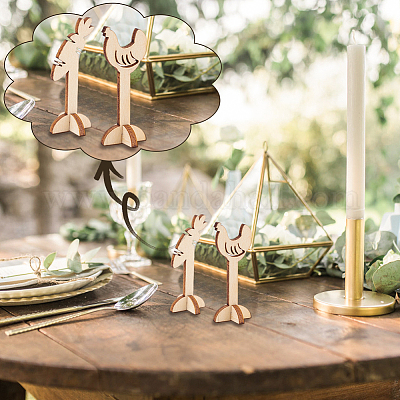 40 комплект 8 стилей деревянных украшений для витрин DIY-OC0012-71-1